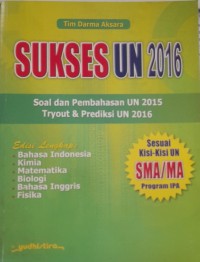 Image of Sukses UN 2016 SMA/MA IPA